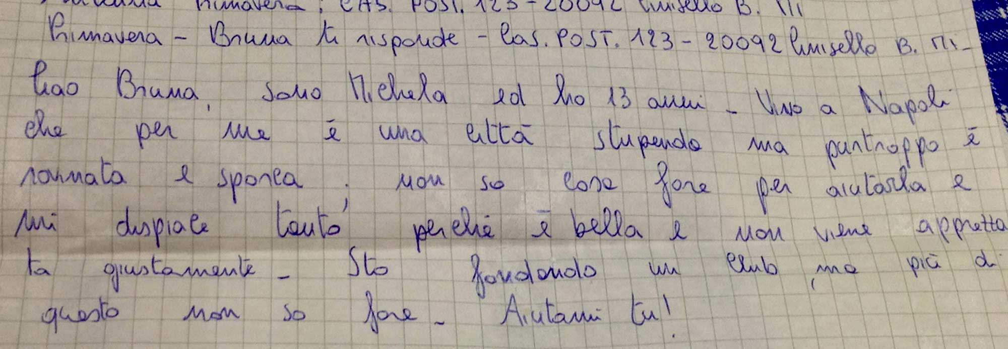UnaNapolialGiorno - Lettera